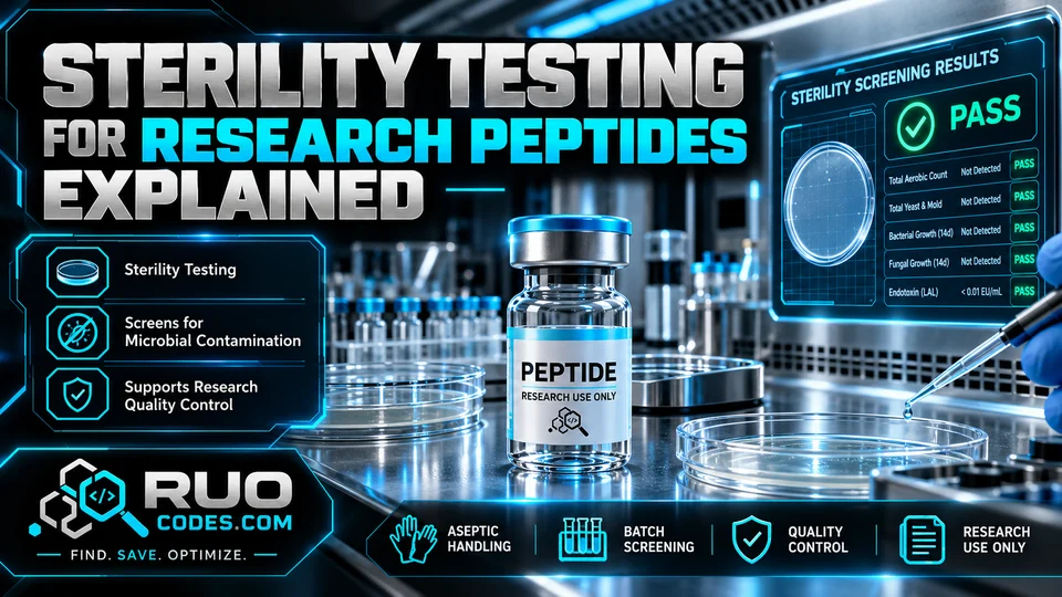 Sterility Testing for Research Peptides Explained