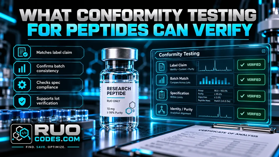 What Conformity Testing for Peptides Can Verify