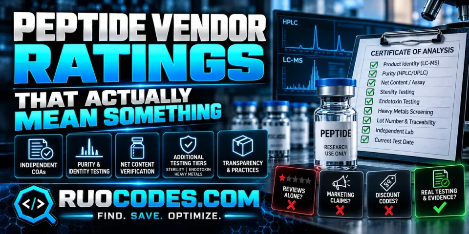 Peptide Vendor Ratings That Actually Mean Something