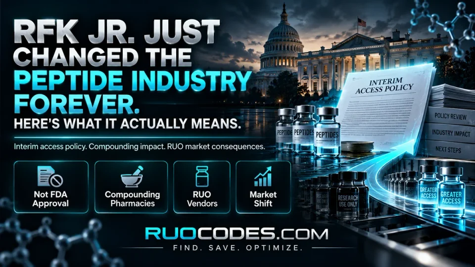 RFK Jr. Just Changed the Peptide Industry Forever. Here's What It Actually Means.