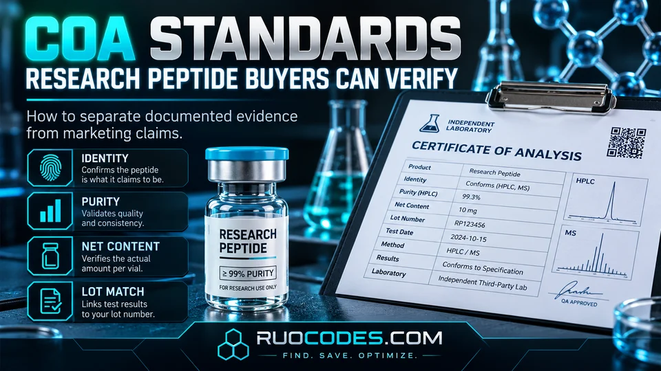 COA Standards Research Peptide Buyers Can Verify