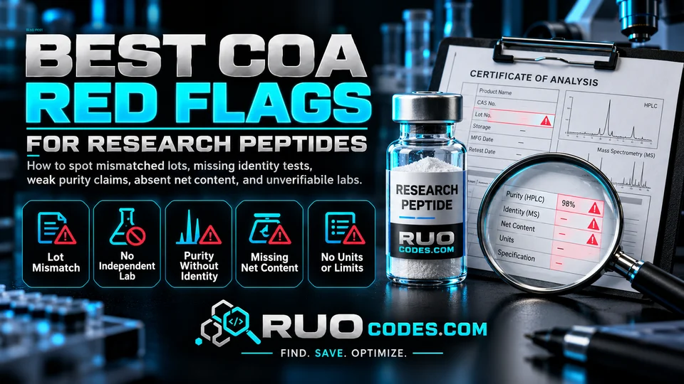 Best COA Red Flags for Research Peptides