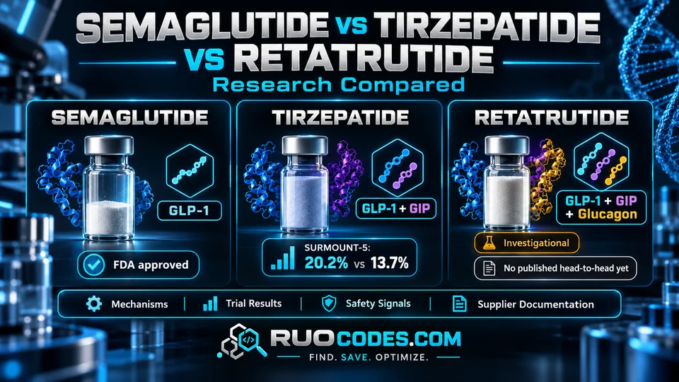 Semaglutide Vs Tirzepatide Vs Retatrutide Research Compared