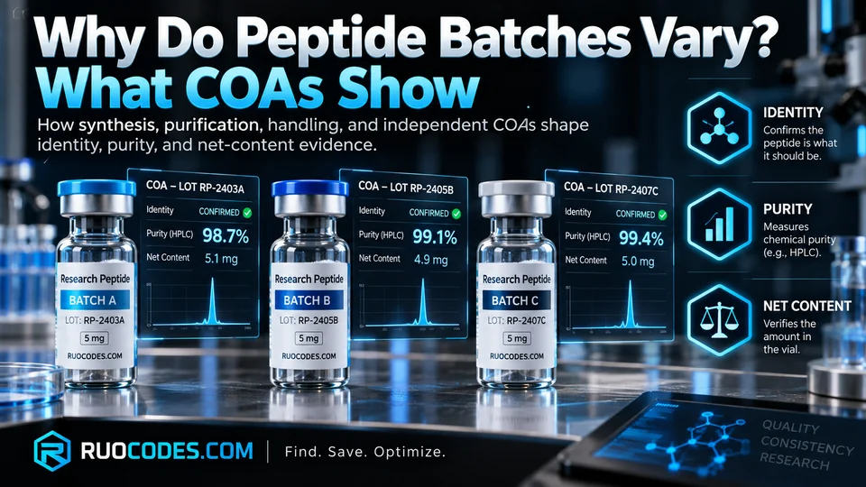 Why Do Peptide Batches Vary? What COAs Show