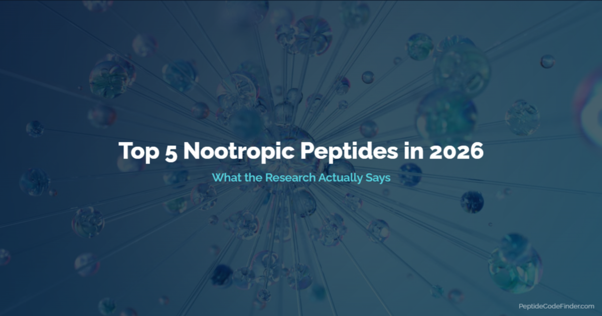 Top 5 Nootropic Peptides in 2026: What the Research Actually Says